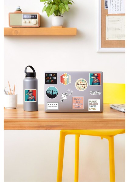 - Doktor Medicine Temalı Laptop Notebook Tablet Sticker Set 2
