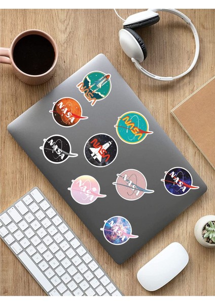 Nasa Temalı Laptop Notebook Tablet Sticker Set 2
