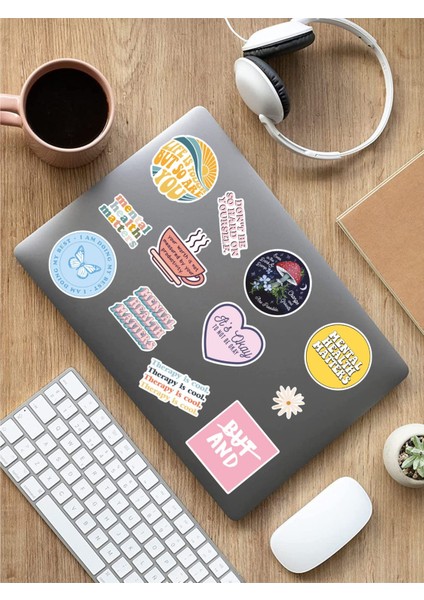 Sweet Twins - Mental Art Sanat Temalı Laptop Notebook Tablet Sticker Set 2