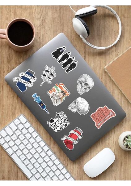 Renkli Doktor Medicine Temalı Laptop Notebook Tablet Sticker Set 3