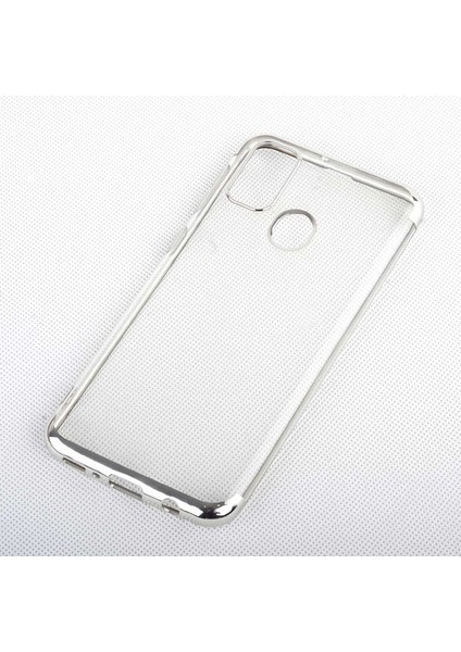 Samsung Galaxy M21 Kılıf Dört Köşeli Lazer Silikon Kılıf