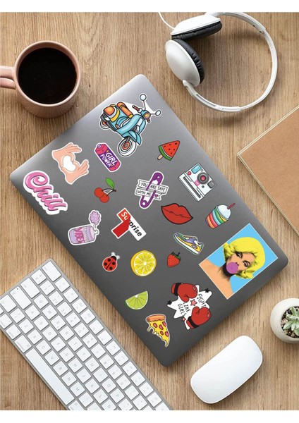 - Vsco Temalı Laptop Notebook Tablet Sticker Seti