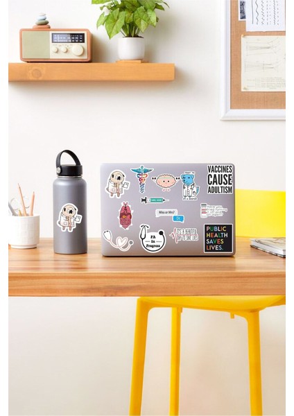 Doktor Medicine Temalı Laptop Notebook Tablet Sticker Set 1 fiyatları