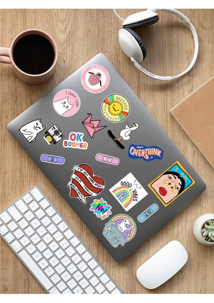 Sweet Twins - Mental Art Sanat Temalı Laptop Notebook Tablet Sticker Seti