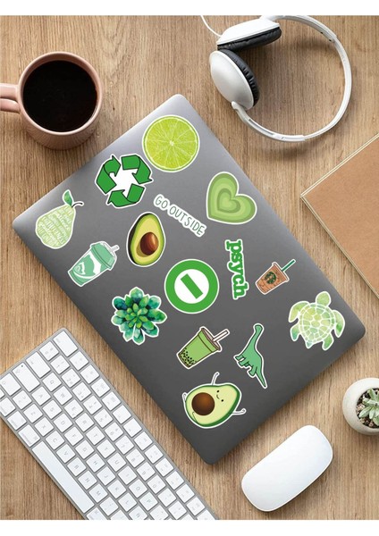 Sweet Twins - Vsco Green Laptop Notebook Tablet Sticker Set 1