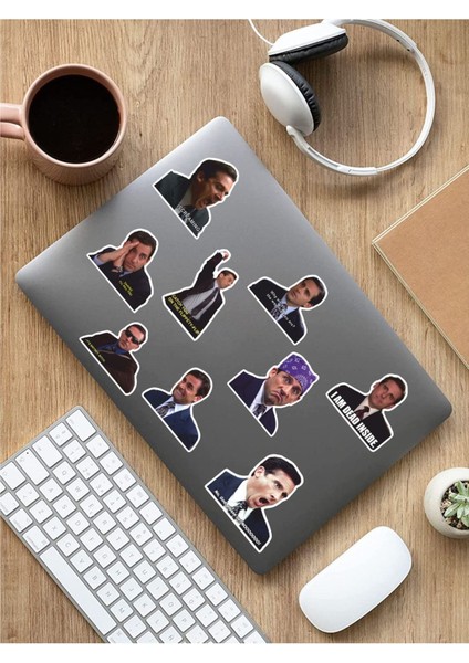 - Ofis Temalı Laptop Notebook Tablet Sticker Set 1