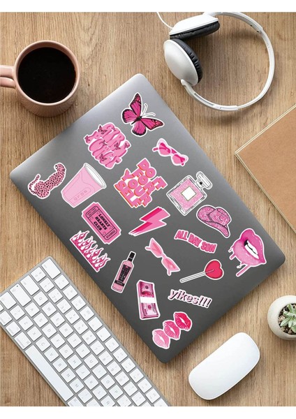 - Vsco Pink Laptop Notebook Tablet Sticker Set 3