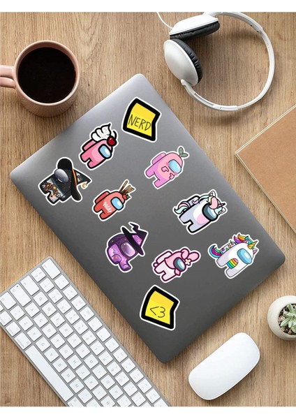 Among Us Temalı Laptop Notebook Tablet Sticker Set