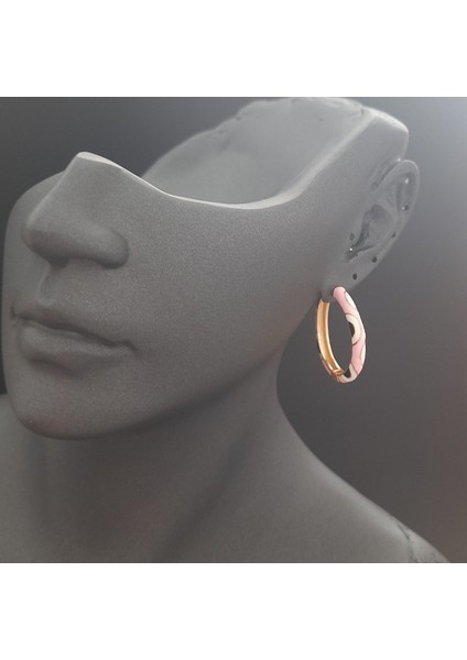 Vip Serisi Pembe Renk Halka Kadın Küpe fiyatları