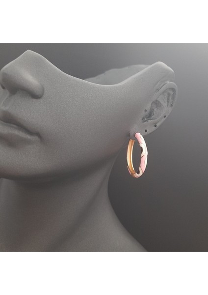 Vip Serisi Pembe Renk Halka Kadın Küpe fırsatları