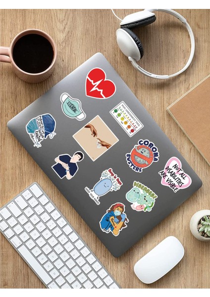 - Doktor Medicine Temalı Laptop Notebook Tablet Sticker Set 4
