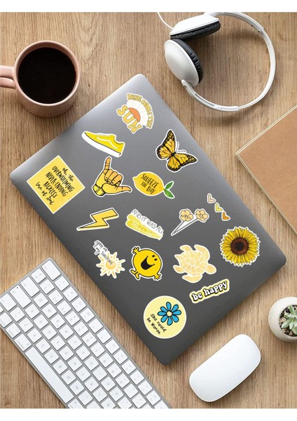 - Vsco Yellow Laptop Notebook Tablet Sticker Set 1