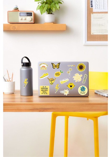 - Vsco Yellow Laptop Notebook Tablet Sticker Set 1