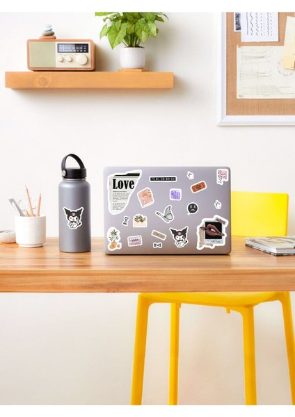 - Vintage & Retro Temalı Laptop Notebook Tablet Sticker Seti