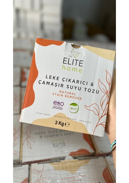 The Elite Home Doğal ve Vegan Sertifikalı Leke Çıkarıcı ve Çamaşır Suyu Tozu 3 KG