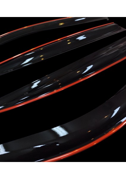Renault Express Kırmızı Kromlu Cam Rüzgarlığı 2021 ve Sonrası 2-Li modelleri