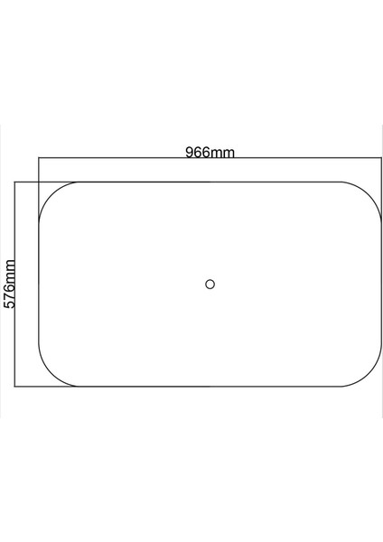 Lamba Tavan Göbeği-45-Dikdörtgen-Oval-56 x 96 cm-2 Adet