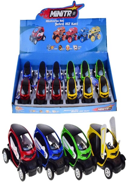 Brlk 1:36 Metal Çekbırak Sesli Işıklı Araba FY6011-12D