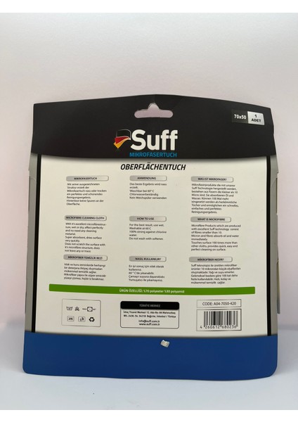 Nilüfer Mikrofiber Bez/ Düz Genel Temizlik Bezi (70X50CM) fiyatları