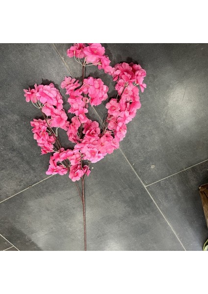 Bahar Dalı Koyu Pembe (108 3 Dallı) (Yapay Çiçektir)