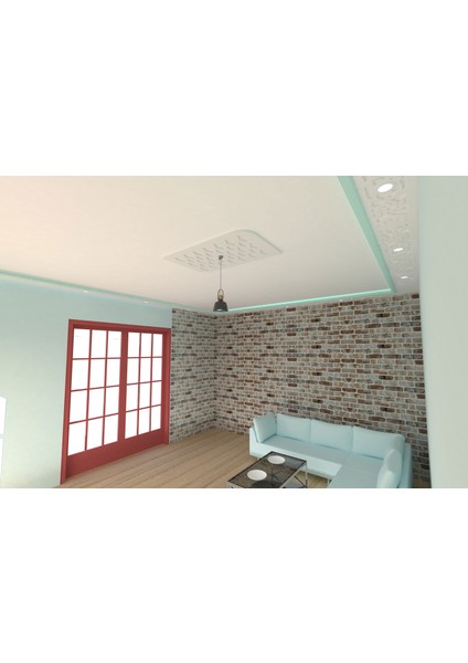 Lamba Tavan Göbeği-55-Dikdörtgen-DK-O-56 x 96 cm-2 Adet