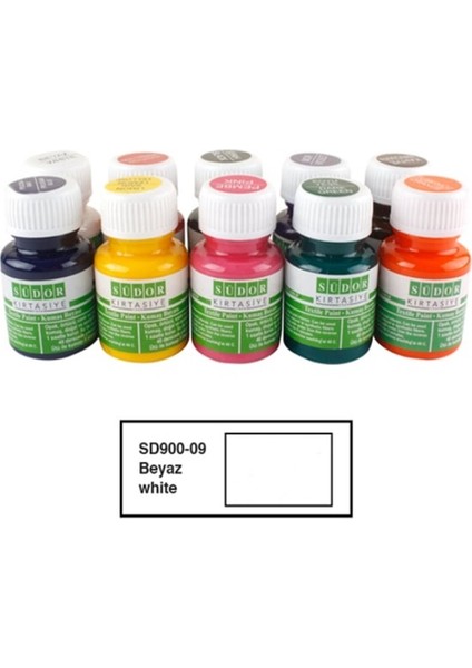 Kumaş Boyası 25ML Beyaz - 2 Adet