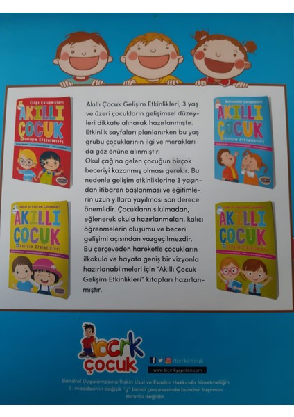 Çizgi Çalışmaları Akıllı Çocuk Gelişim Etkinlikleri - Dikkat ve Kavram Çalışmaları Akıllı Çocuk Gelişim Etkinlikleri 4'lü Set fiyatları