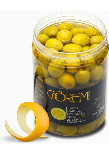Limon Kabuğu Dolgulu Yeşil Zeytin