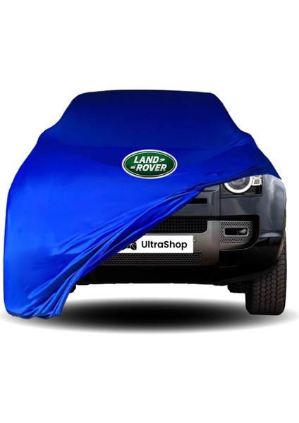 Ultra Shop Land Rover Defender 110 (2019-) Araba Brandası Mavi Kumaş Penye Toz Geçirmez Oto Garaj Branda