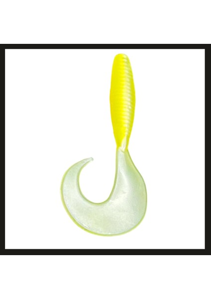 (18065-463) Yumy 6 cm Sarı-Beyaz Silikon KURT-YEM.694