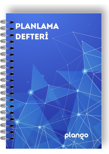 Mavi Işıklar Günlük Planlayıcı Defter - Daily Planner - Ders Çalışma Planlayıcı Defteri - Planlama Defteri