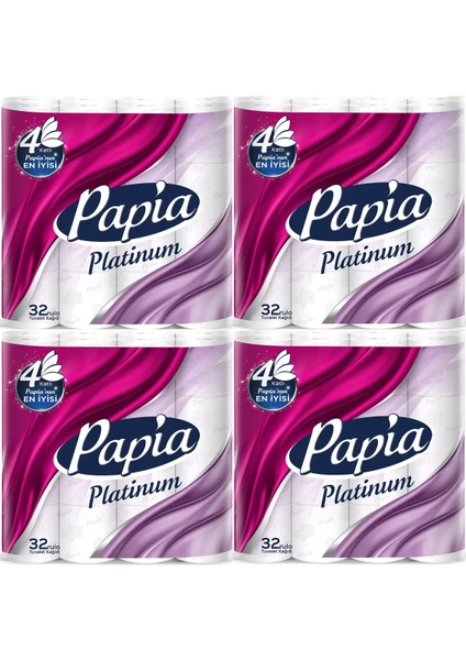 Tuvalet Kağıdı (4 Katlı) 128 Li Pk Platinum (4pk*32)