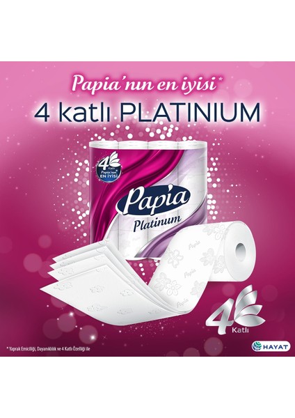 Tuvalet Kağıdı (4 Katlı) 128 Li Pk Platinum (4pk*32)