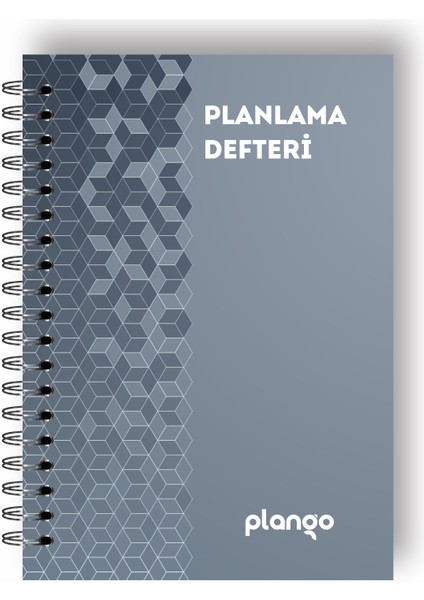 Gri Örgü Günlük Planlayıcı Defter - Daily Planner - Ders Çalışma Planlayıcı Defteri - Planlama Defteri