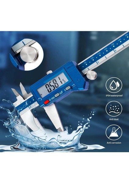 150mm Dijital Kumpas Toz ve Sıvılara Karşı IP54 Korumalı 2000-1005 modelleri