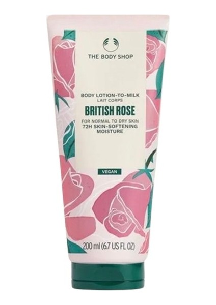 The Body Shop British Rose Işıltı Veren Vücut Losyonu 200 ml