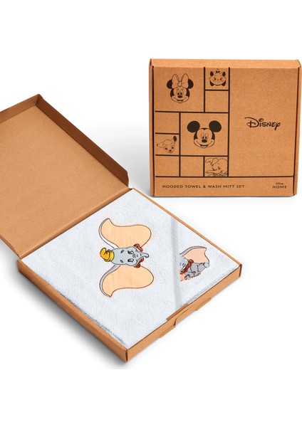 Lisanslı Disney Dumbo Baby Pamuk Kese&hooded Havlu Seti modelleri
