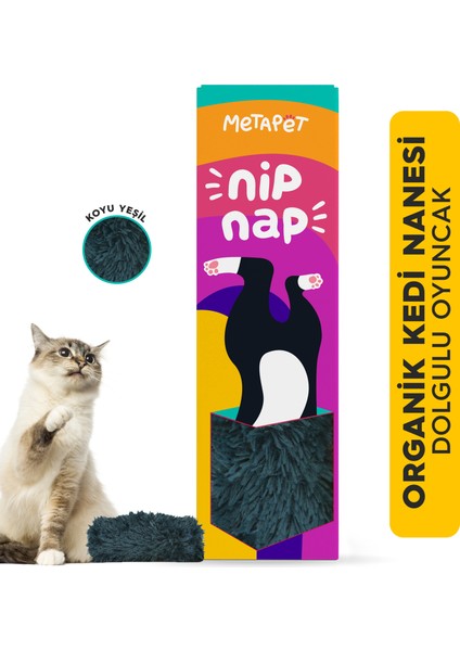 Catnipli Peluş Kedi Oyuncağı, Organik Kedi Nanesi Oyuncakları, Kedi Otlu Naneli Ürünleri