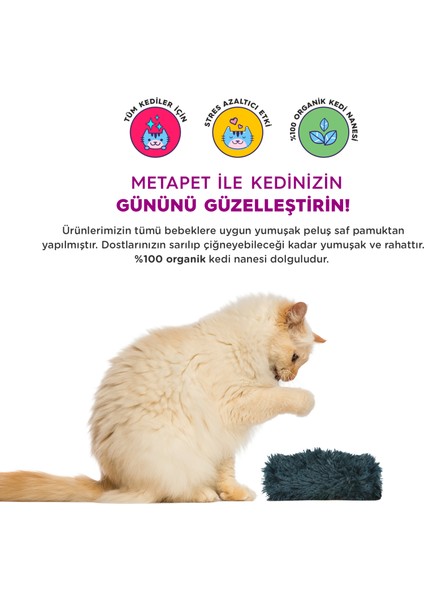 Catnipli Peluş Kedi Oyuncağı, Organik Kedi Nanesi Oyuncakları, Kedi Otlu Naneli Ürünleri