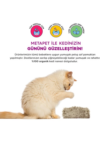 Catnipli Peluş Kedi Oyuncağı, Organik Kedi Nanesi Oyuncakları, Kedi Otlu Naneli Ürünleri