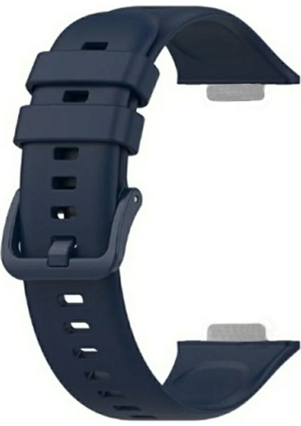 Huawei Watch Fit 2 Uyumlu Spor Silikon Kordon Lacivert