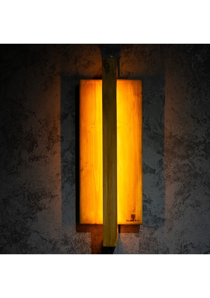 50 cm Harmony Night LED Dikey Aplik Amber Ev Işıklandırma Dekorasyon Avize Cafe Otel Salon Duvar