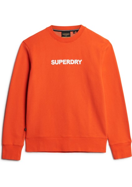 Bisiklet Yaka Turuncu Erkek Sweatshırt M2013527A2LN_LUXURY Sport Loose Fıt indirimleri