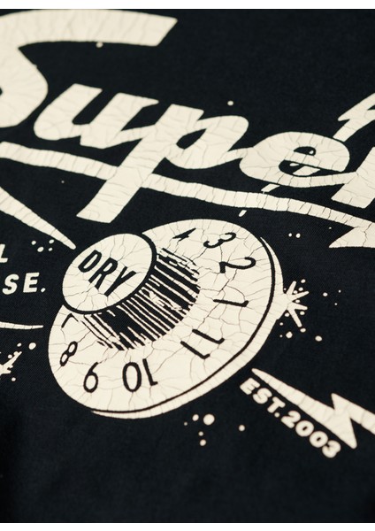 Bisiklet Yaka Baskılı Siyah Erkek T-Shirt M1011918A12A_RETRO Rocker Graphıc T fırsatları