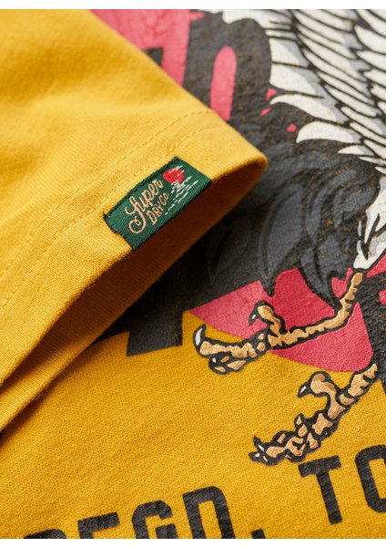 Bisiklet Yaka Baskılı Sarı Erkek T-Shirt M1011897A7SD_TOKYO Vl Graphıc T Shı indirimleri