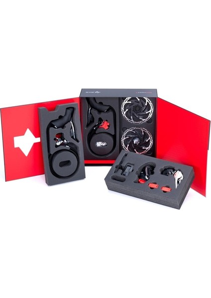 Red Etap Axs Hidrolik Flat Mount 2x Set