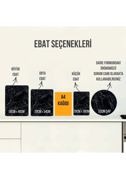 Afiyet Olsun | Mor Doku | Cam Kesme Tahtası - Cam Kesme Tablası | 30cm x 40cm