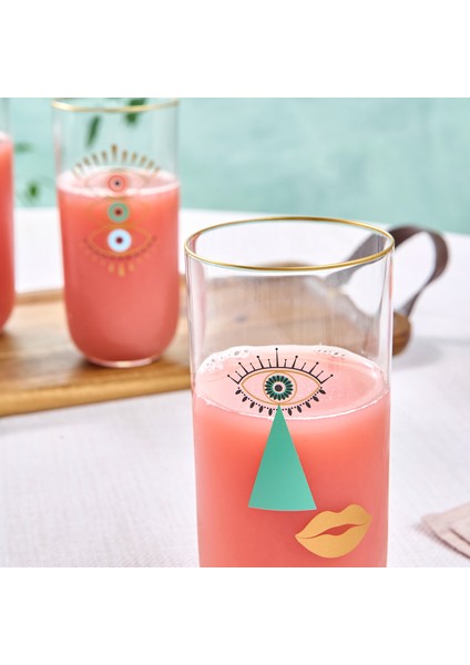 Lizzie 3'lü Meşrubat Bardağı 380 ml