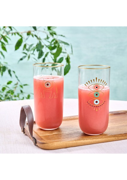 Lizzie 3'lü Meşrubat Bardağı 380 ml