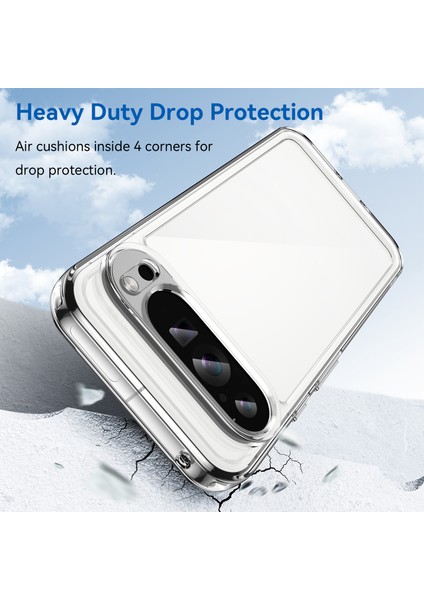 Google Pixel 9 Pro Şeffaf Telefon Kılıfı Tpu Çerçeve Akrilik Arka Kapak (Yurt Dışından) modelleri